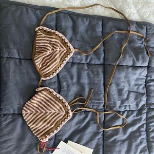 NWT Solid & Striped Billy Bikini Top